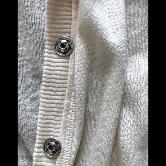 BANANA REPUBLIC cream hooded long cardigan NWOT S! - Picture 5 of 10